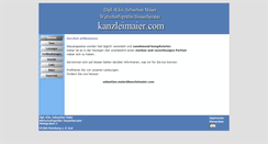 Desktop Screenshot of kanzleimaier.com