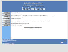 Tablet Screenshot of kanzleimaier.com